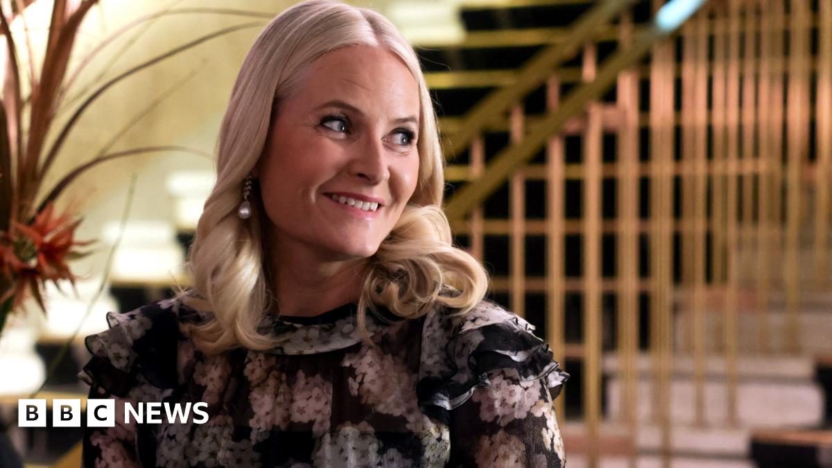 Norwegian Crown Princess Mette Marit seen in Oslo around Christmas.