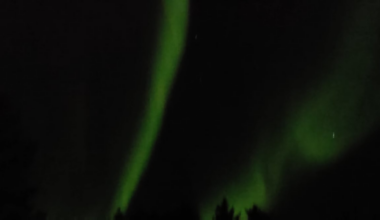 Northern lights in Lofoten today