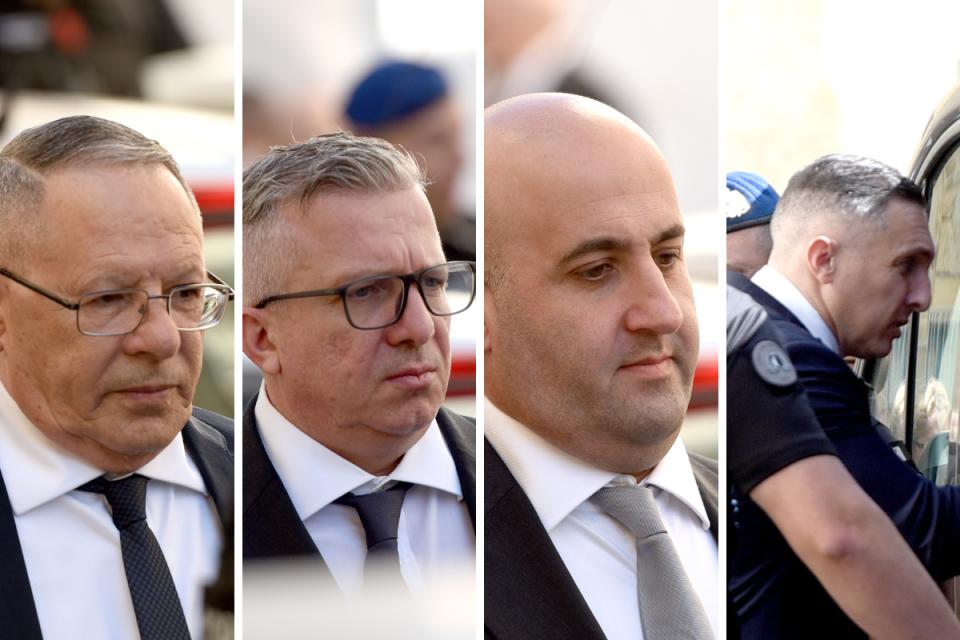 The Ta’ Maksar gang: George Degiorgio, Adrian Agius, Jamie Vella and Robert Agius. Photo: Chris Sant Fournier