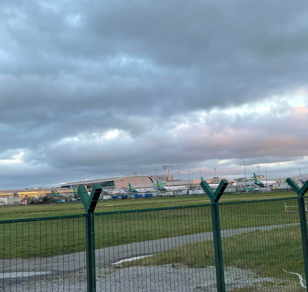 Europes 13th busiest airport comes to a rest for the day