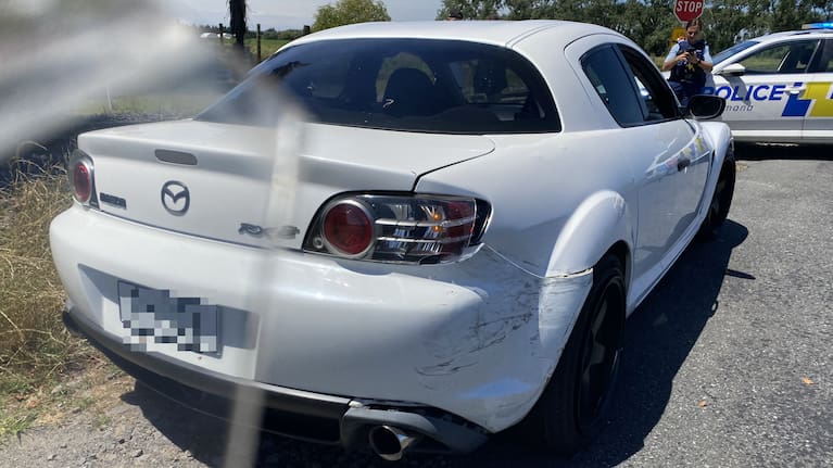 Damage to Rachel's car.