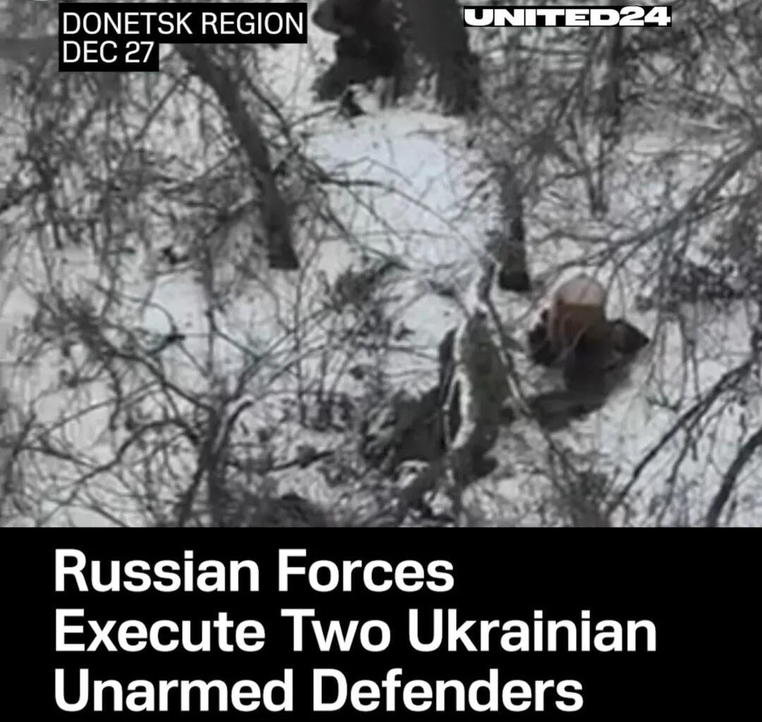 Russian soldiers execute two captured Ukrainian soldiers in Donetsk region