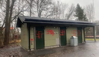 Hökarängens bollplan i morse