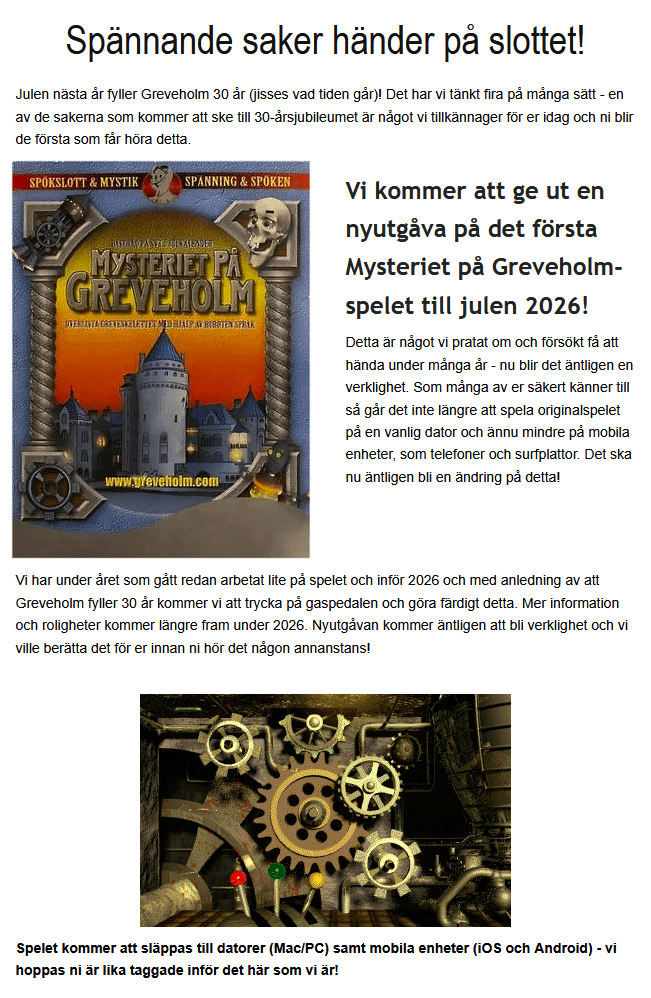 Greveholm remake (eller remaster?) bekräftat!