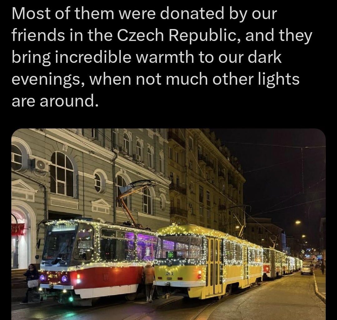 České tramvaje v Ukrajině.
