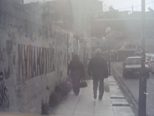 dreary going to work winter