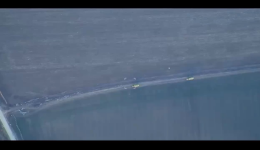 Ukrainian drones hit and destroyed two S-400 Air defence launchers while on the move in the Belgorod Region - December 2025