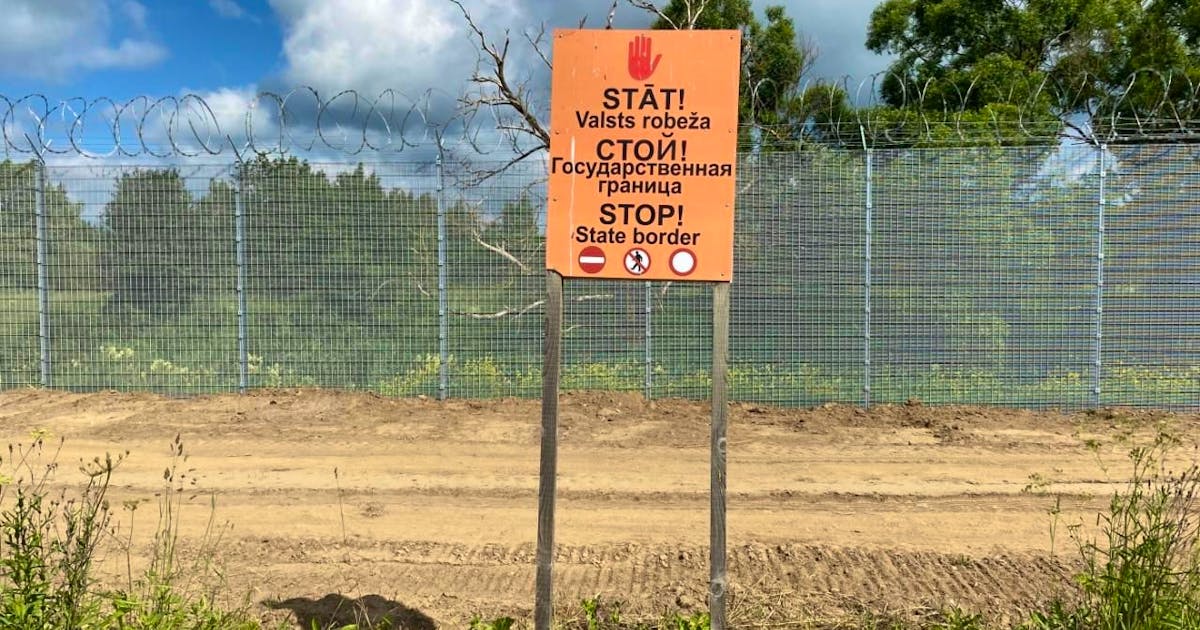 Belarus: Latvia completes fence on border with Russia