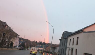 Rainbow without rain or sun??