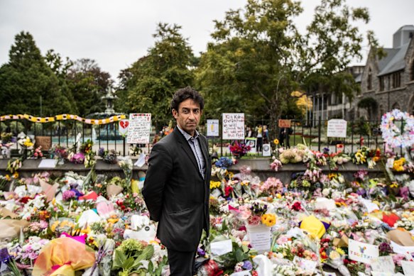 Former councillor Raf Manji following the Christchurch attacks in 2019. 