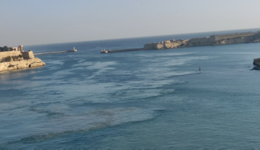 Port of Valletta, Malta, arrival. OC.