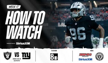How to watch, listen to and livestream Raiders vs. Giants - Raiders.com