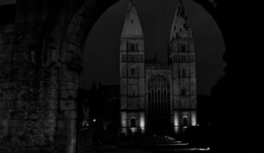 Southwell Minster, Nottinghamshire. A Grade I Listed Building dating back to 1108. It has 3 Towers and 2 Spires.