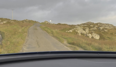 A winter’s drive on the Isle of Tiree