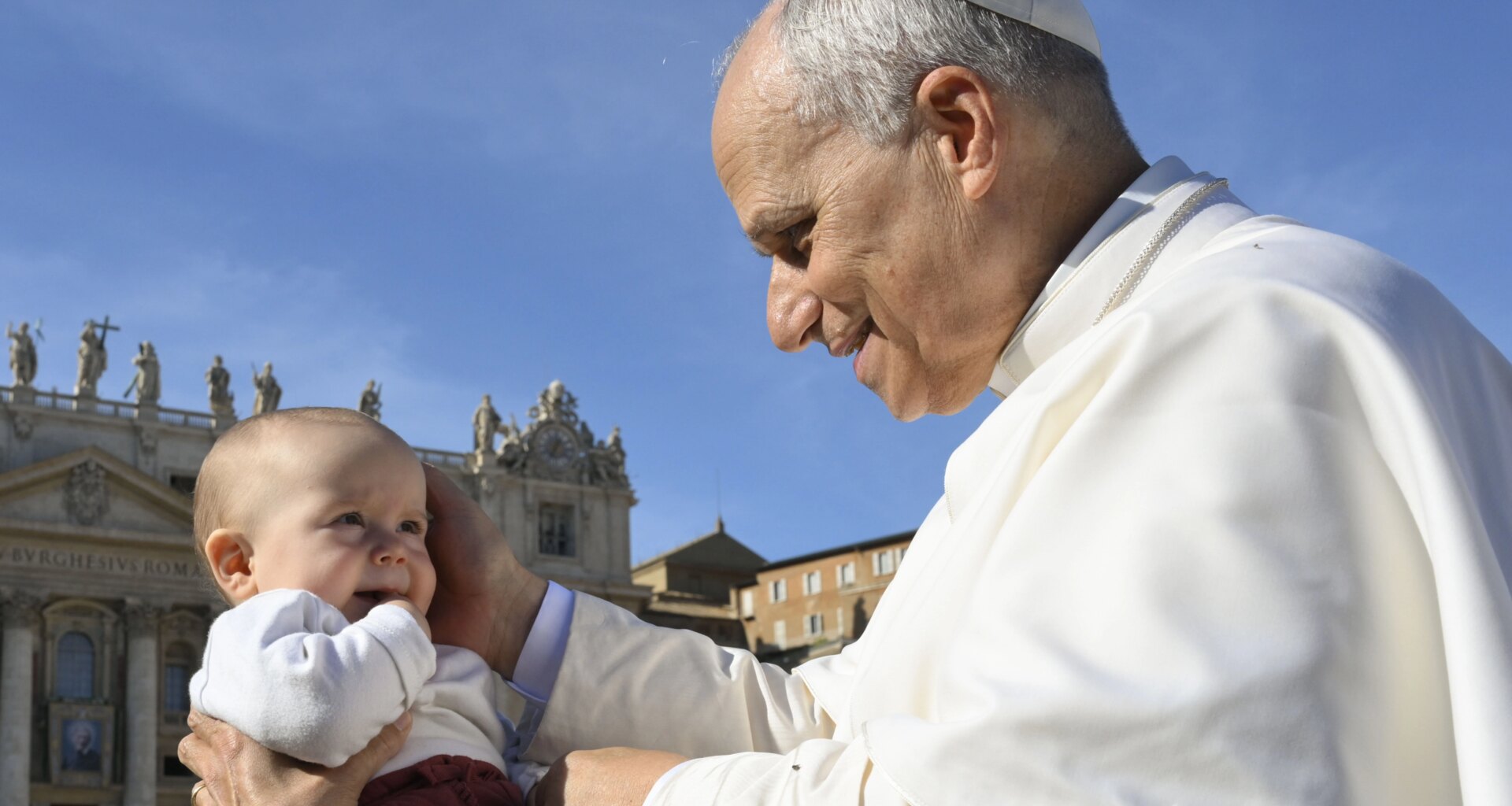 A look at Pope Leo XIV meeting babies in 2025