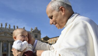 A look at Pope Leo XIV meeting babies in 2025
