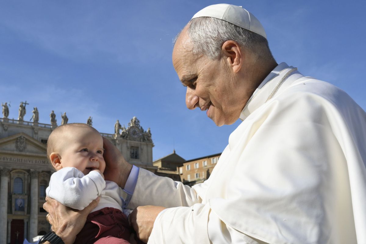 Pope Leo XIV Meets Tiniest Members of the Flock — Babies: Photos