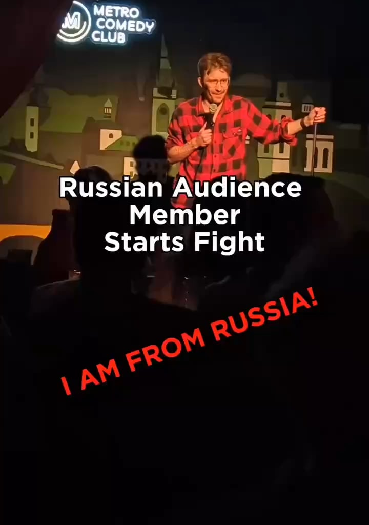 Ruska v Metro Comedy Club vyhrožuje komikovi smrtí, kvůli vtipům o Rusech. Po zkušenostech s Rusy v Praze mě to vůbec nepřekvapuje. Máte info kdo to je? Chtělo by to deportaci.