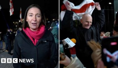 BBC captures celebrations as Belarus frees political prisoners