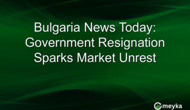 Bulgaria News Today: Government Resignation Sparks Market Unrest
