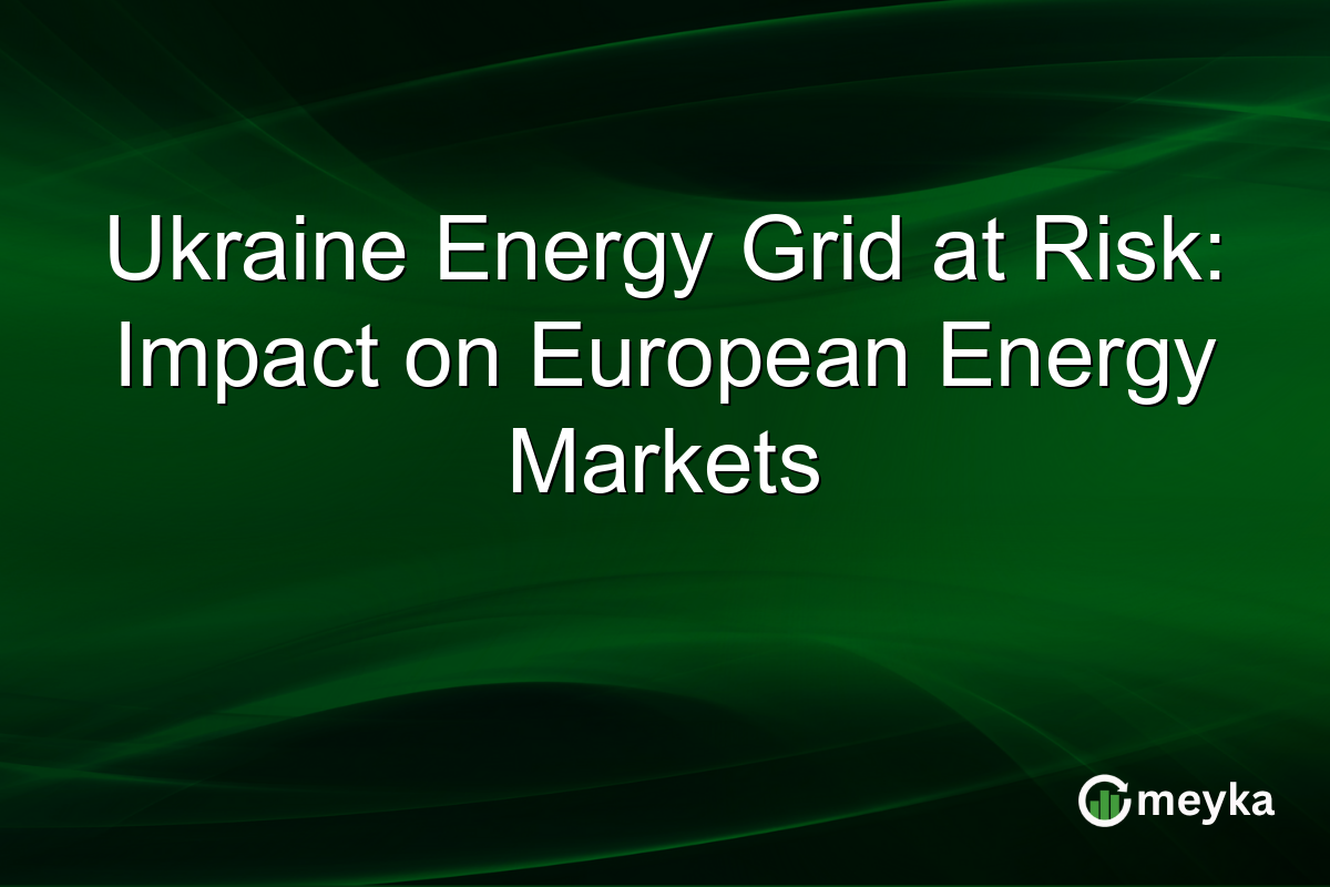 Ukraine Energy Grid at Risk: Impact on European Energy Markets