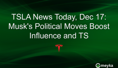 TSLA News Today, Dec 17: Musk's Political Moves Boost Influence and TS
