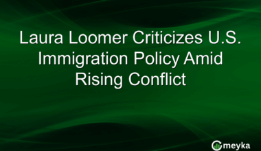 Laura Loomer Criticizes U.S. Immigration Policy Amid Rising Conflict