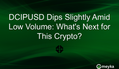 DCIPUSD Dips Slightly Amid Low Volume: What's Next for This Crypto?