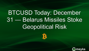 BTCUSD Today: December 31 — Belarus Missiles Stoke Geopolitical Risk