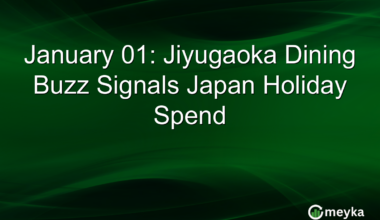 January 01: Jiyugaoka Dining Buzz Signals Japan Holiday Spend