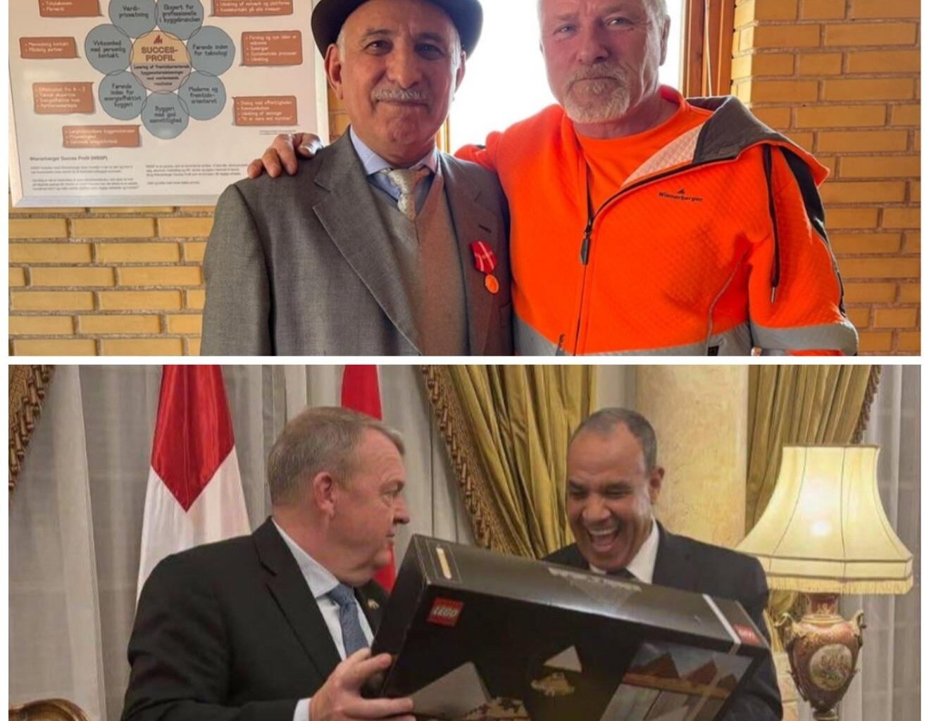 Denmark first awarded a royal medal to a Turk who worked for 41 years, and then the Danish foreign minister gave a Lego Pyramids gift to the Egyptian foreign minister. I love Denmark. Greetings from Türkiye(Turkey). 🇩🇰❤️🤍