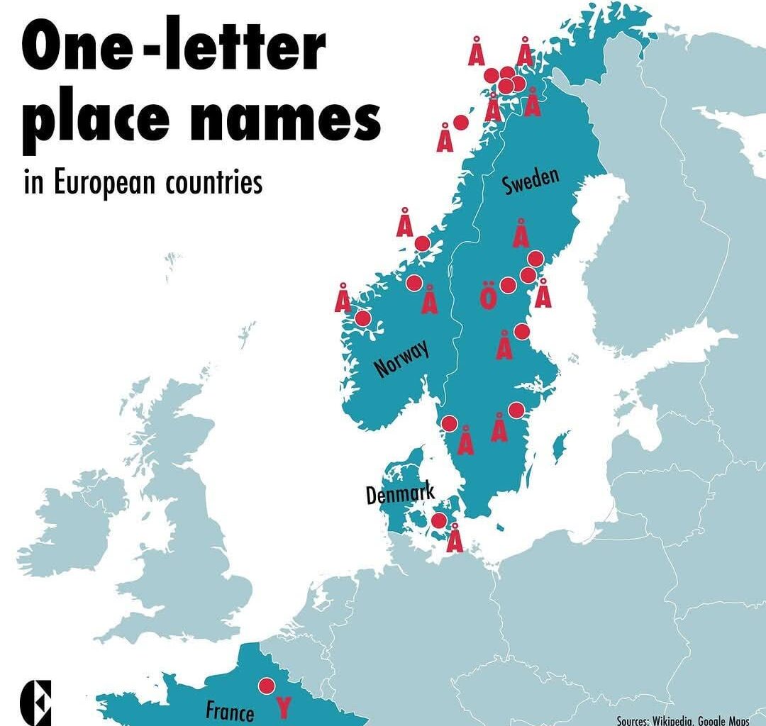 " I'm going to Å" "which one " " obviously the one called Å"