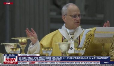 Pope Leo’s first Christmas Eve Mass in Vatican City
