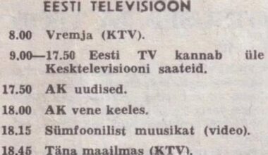 ETV saatekava 15. novembrist 1982