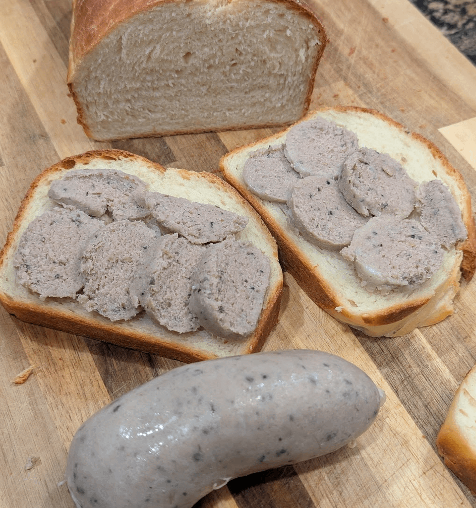 Ran out of bread, too lazy to go to the store. Baked it fresh with homemade pasztet for dinner.