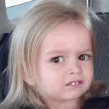 My Irish wife face when I sing about fish watching Jesus being born or mice eating José's underwear...