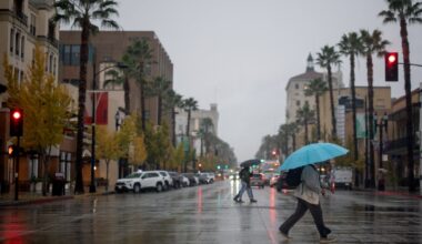 Rain expected during holiday season in Southern California