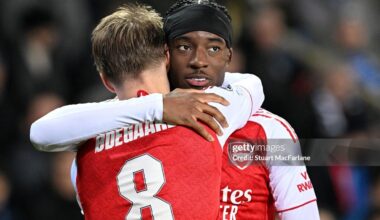 Martin Odegaard picked out two attackers from a ‘really positive night
in Belgium’