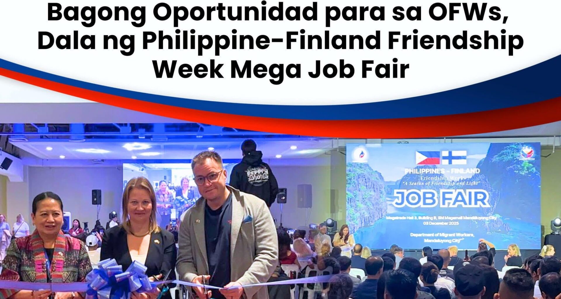Finnish recruitment companies held a major job fair in Manila Philippines: at least a thousand jobs offered