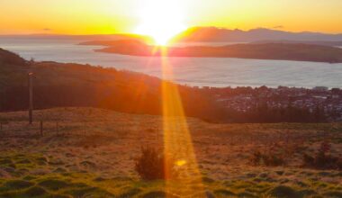 Boxing day and sunset