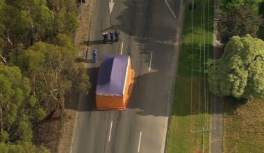 Man, 39, arrested after man, 28, 'lay down in road' and was killed in Melbourne