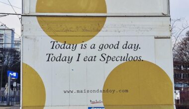 "Today is a good day..." seen today in Brussels