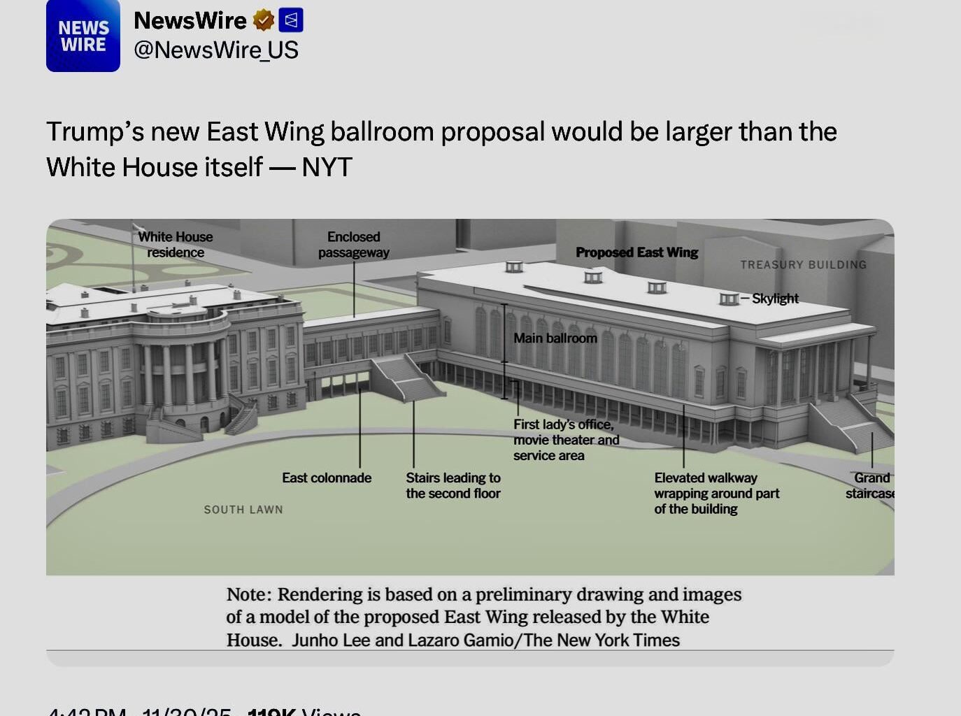 Big companies ‘renting’ Trump’s ballroom is adorable. Just call it what it is: the VIP Bribe Lounge or Epstein Ballroom.