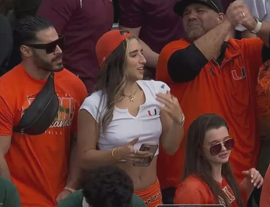Just to be clear the people complaining about showing this woman during a college football game are the same people who voted for a person who cheated on all 3 of his wives including with another porn star and is a confirmed rapist and pedophile.  But of course the woman is at fault here being a fan