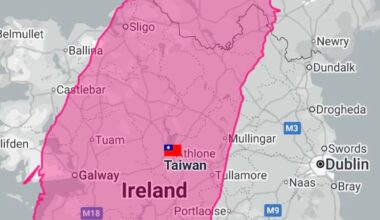 Comparing the sizes of some other countries, states & cities with Ireland / NI