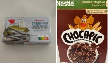 El cachondeo del “Nutri-Score”. Sardinas en aceite de oliva: “D”. Cereal azucarado: “A”