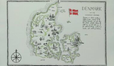 My attempt to draw a map of Denmark