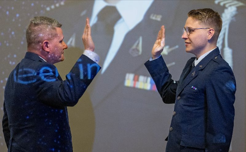 NMSU ROTC celebrates first cadet to commission with U.S. Space Force