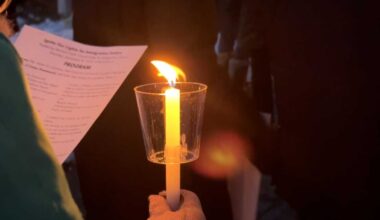 Candlelight vigil held for International Migrants Day in downtown Burlington
