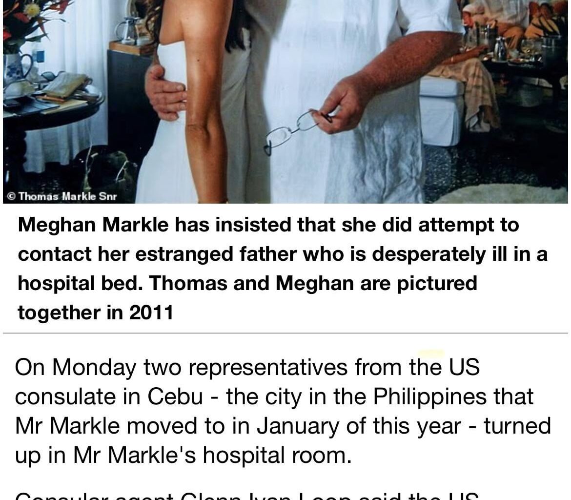 US Embassy sends consular officers to Thomas Markle’s hospital room